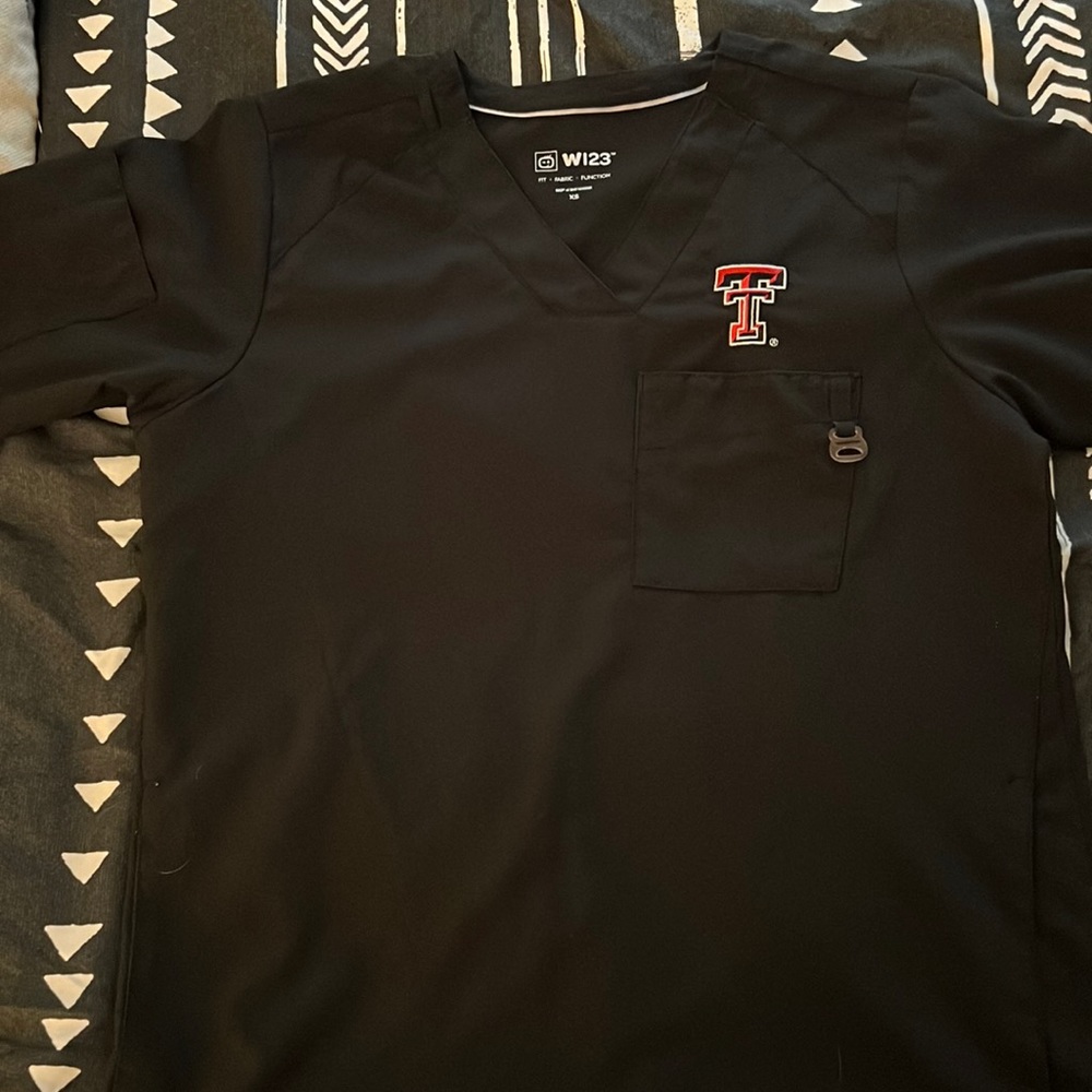 Texas tech scrub top.